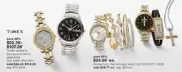 JC Penney Timex women's two-tone or men's silver-tone offer