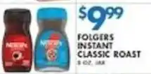 Associated Folgers instant classic roast offer