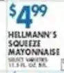 Associated Hellmann's squeeze mayonnaise offer