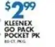 Associated Kleenex Go Pack Pocket offer
