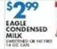 Associated Eagle condensed milk offer