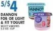 Associated Dannon Fob Or Light & Fit Yogurt offer