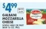 Associated Galbani mozzarella cheese offer