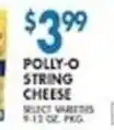 Associated Polly-o string cheese offer