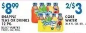 Associated Snapple Teas or Drinks offer