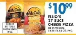 Associated Ellio's 27 slice cheese pizza offer