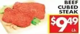 Associated Beef Cubed Steak offer