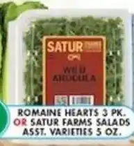 Associated Satur farms romaine hearts offer