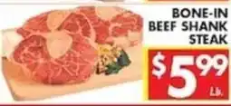 Associated Bone-in beef shank steak offer
