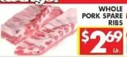 Associated Whole Pork Spare Ribs offer