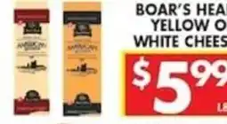 Associated Boar's Head yellow or white cheese offer