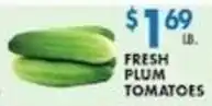 Associated Fresh Plum Tomatoes offer