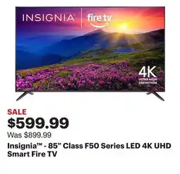 Best Buy Insignia - 85 Class F50 Series LED 4K UHD Smart Fire TV offer