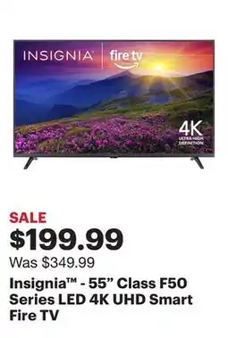 Best Buy Insignia - 55 Class F50 Series LED 4K UHD Smart Fire TV offer