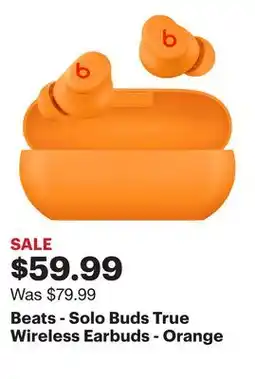 Best Buy Beats - Solo Buds True Wireless Earbuds - Orange offer