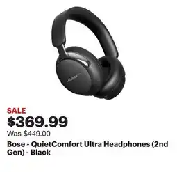 Best Buy Bose - QuietComfort Ultra Headphones (2nd Gen) - Black offer