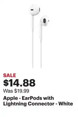 Best Buy Apple - EarPods with Lightning Connector - White offer