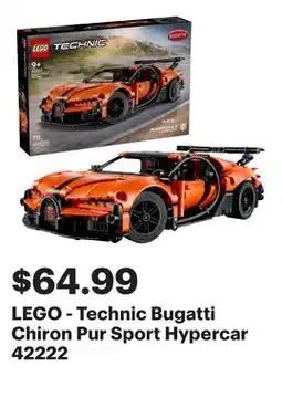 Best Buy LEGO - Technic Bugatti Chiron Pur Sport Hypercar 42222 offer