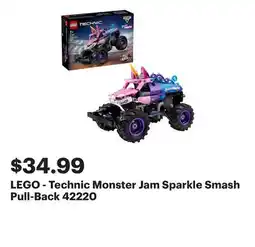 Best Buy LEGO - Technic Monster Jam Sparkle Smash Pull-Back 42220 offer