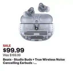 Best Buy Beats - Studio Buds + True Wireless Noise Cancelling Earbuds - Transparent offer