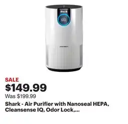 Best Buy Shark - Air Purifier with Nanoseal HEPA, Cleansense IQ, Odor Lock, Cleans up to 500 sq. ft - White offer