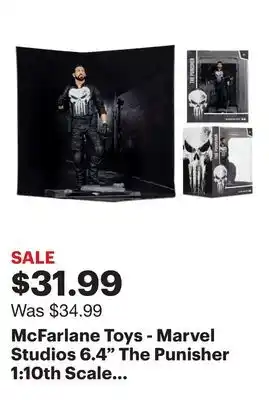Best Buy McFarlane Toys - Marvel Studios 6.4 The Punisher 1:10th Scale Collectible offer
