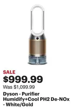 Best Buy Dyson - Purifier Humidify+Cool PH2 De-NOx​ - White/Gold offer