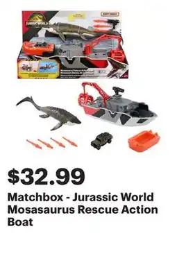 Best Buy Matchbox - Jurassic World Mosasaurus Rescue Action Boat offer