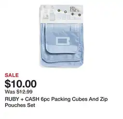 Marshalls RUBY + CASH 6pc Packing Cubes And Zip Pouches Set offer