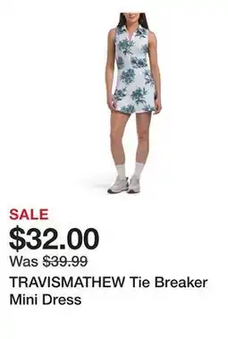 Marshalls TRAVISMATHEW Tie Breaker Mini Dress offer