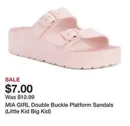 Marshalls MIA GIRL Double Buckle Platform Sandals (Little Kid Big Kid) offer