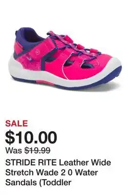 Marshalls STRIDE RITE Leather Wide Stretch Wade 2 0 Water Sandals (Toddler offer
