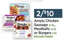 Heinen's Amylu Chicken Sausage 12 OZ., Meatballs 10 OZ. or Burgers 8 OZ offer
