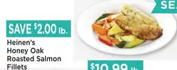 Heinen's Heinen's Honey Oak Roasted Salmon Fillets offer