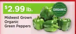 Heinen's Midwest Grown Organic Green Peppers offer