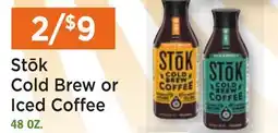 Heinen's Stōk Cold Brew or Iced Coffee offer