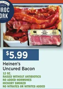 Heinen's Heinen's Uncured Bacon offer