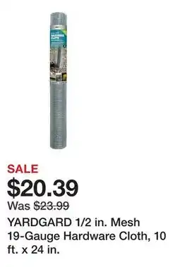 Tractor Supply Company YARDGARD 1/2 in. Mesh 19-Gauge Hardware Cloth, 10 ft. x 24 in offer