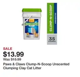 Tractor Supply Company Paws & Claws Clump-N-Scoop Unscented Clumping Clay Cat Litter offer