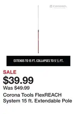 Tractor Supply Company Corona Tools FlexREACH System 15 ft. Extendable Pole offer