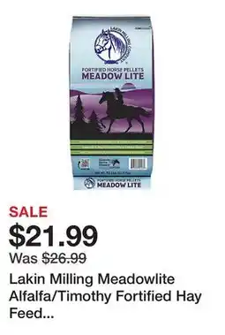 Tractor Supply Company Lakin Milling Meadowlite Alfalfa/Timothy Fortified Hay Feed Pellets, 80 lb offer