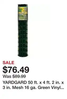 Tractor Supply Company YARDGARD 50 ft. x 4 ft. 2 in. x 3 in. Mesh 16 ga. Green Vinyl Welded Wire offer