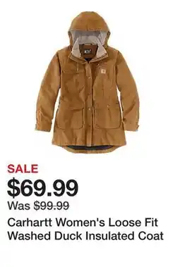 Tractor Supply Company Carhartt Women's Loose Fit Washed Duck Insulated Coat offer