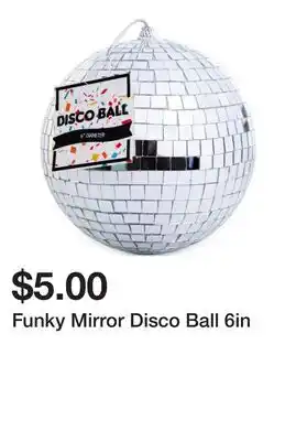 Five Below Funky Mirror Disco Ball 6in offer