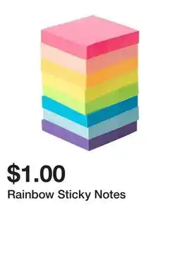 Five Below Rainbow Sticky Notes offer