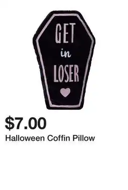 Five Below Halloween Coffin Pillow offer
