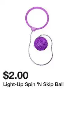 Five Below Light-Up Spin 'N Skip Ball offer