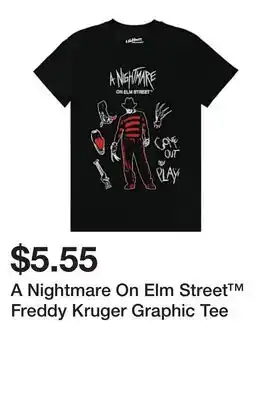 Five Below A Nightmare On Elm Street Freddy Kruger Graphic Tee offer