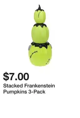 Five Below Stacked Frankenstein Pumpkins 3-Pack offer