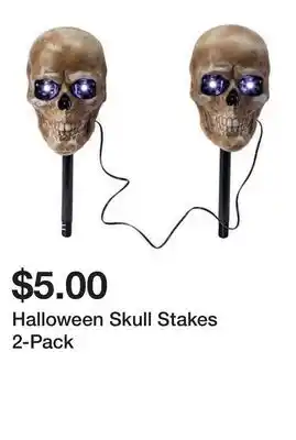 Five Below Halloween Skull Stakes 2-Pack offer